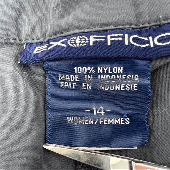 ExOfficio Bugs Away Gray Straight Leg Hiking Field Pants 14 Nylon High Waist - Picture 8 of 15